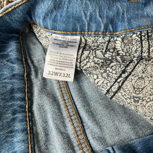 Cody James Jeans Mens 32x32 Light Blue Denim Cowboy Western Indie Pants - Picture 3 of 6